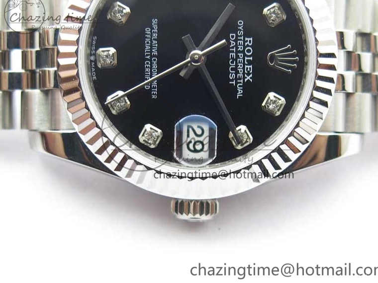 Bracelet Dial Black BP Edition Crystal on Maker Jubilee 31mm 278271 Datejust SS Best 0202